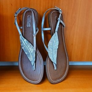 Carlos Sanatana Feather Sandals